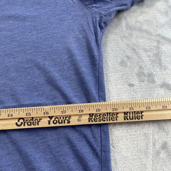 Home of the Brave T-shirt Mens Large Blue American Flag Graphic Short Sleeve - Picture 8 of 11